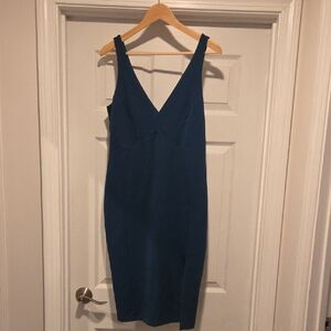 LULUS Elegant Dark Teal Sleeveless Dress